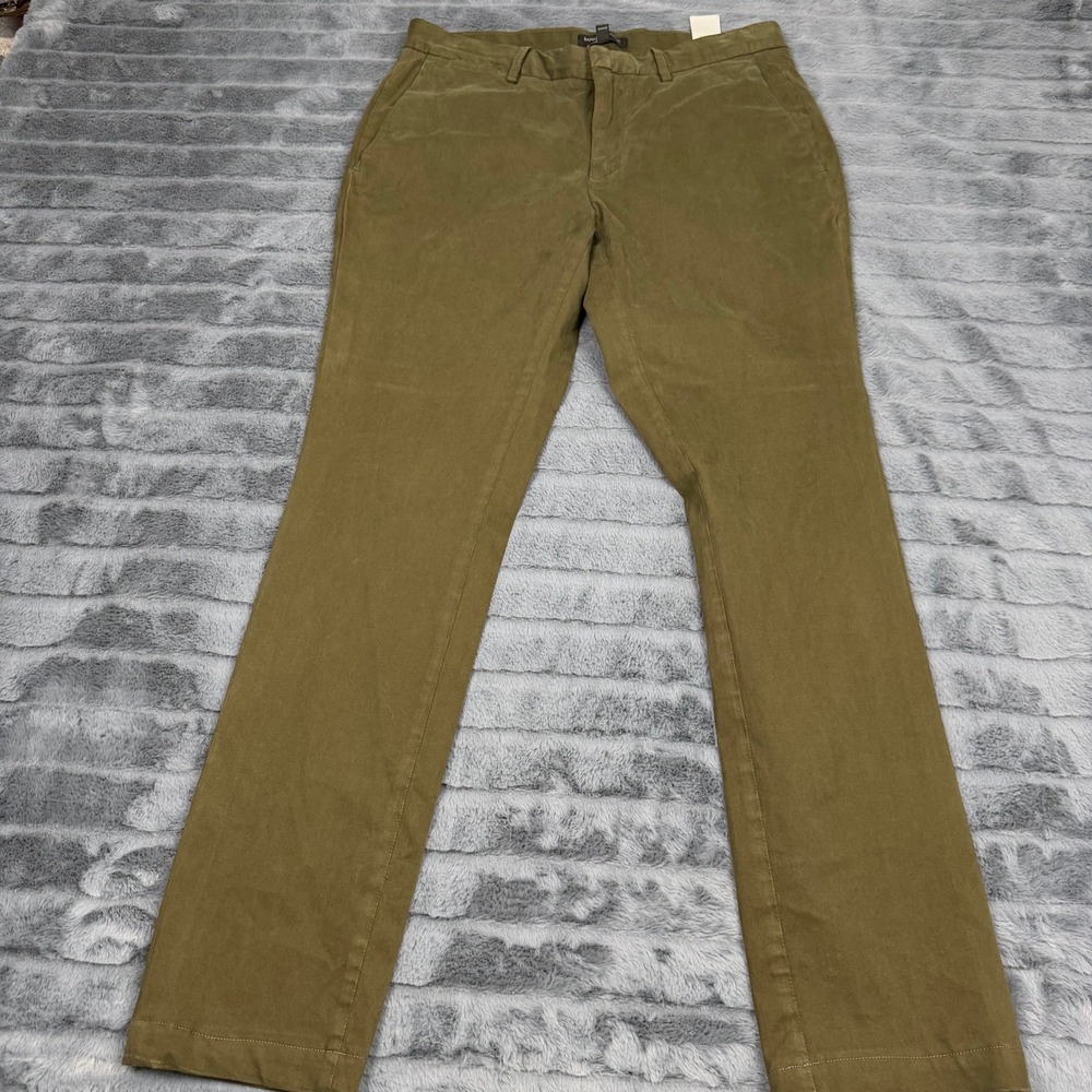 Banana Republic Slim Fit Chinos Mens 31x32 Olive Green Stretch Pants 13646